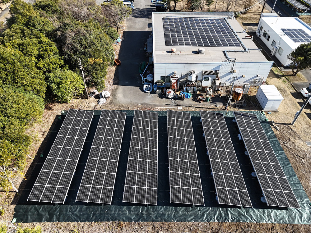 工場内自家消費用太陽光発電所建設工事